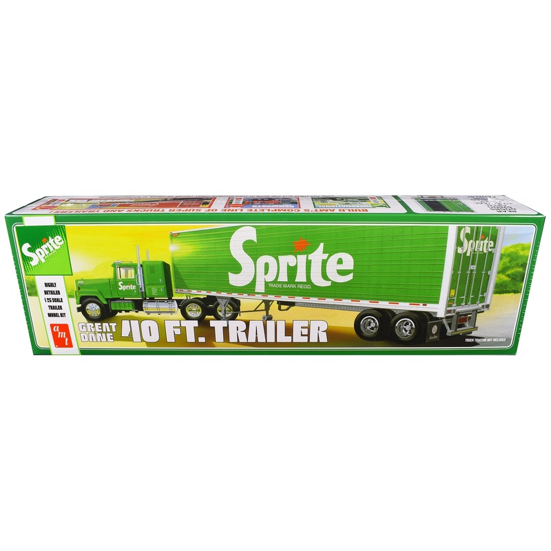Skill 3 Model Kit Great Dane 40′ Dry Goods Trailer “Sprite” 1/25 Scale Model by AMT