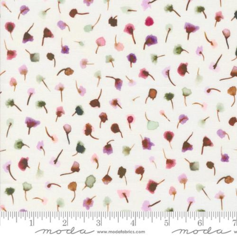 Blooming Lovely Collection Bud Watercolor Cotton Fabric 16976 Cream