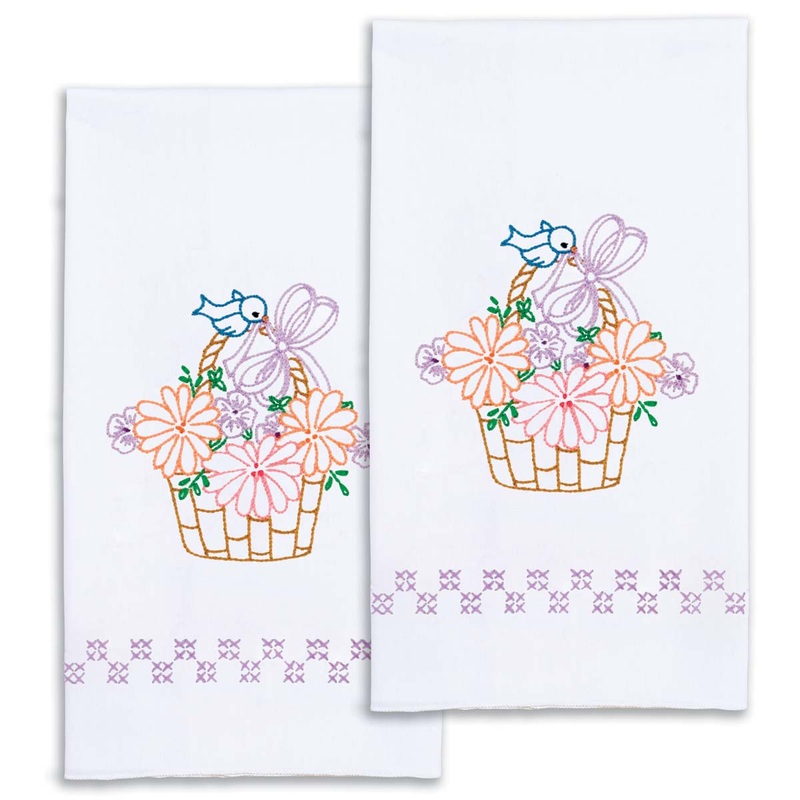 Bird on a Basket 17 x 28 in. Decorative Hand Towels 320-798