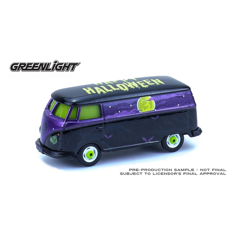 Greenlight 1:64 Volkswagen Type 2 Panel Van  Halloween 2025  Spooky Night with GLOW IN THE DARK PAINT (Hobby Exclusive) Preorder – October