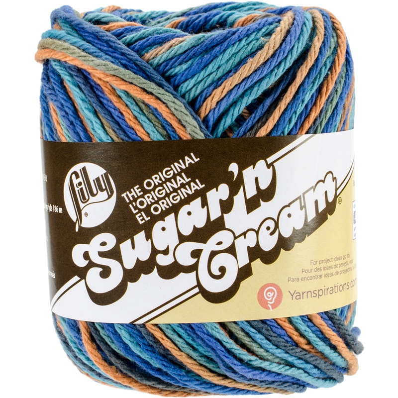 The Original Sugar ‘N Cream Yarn Multi Colors 102001 2 oz Capri