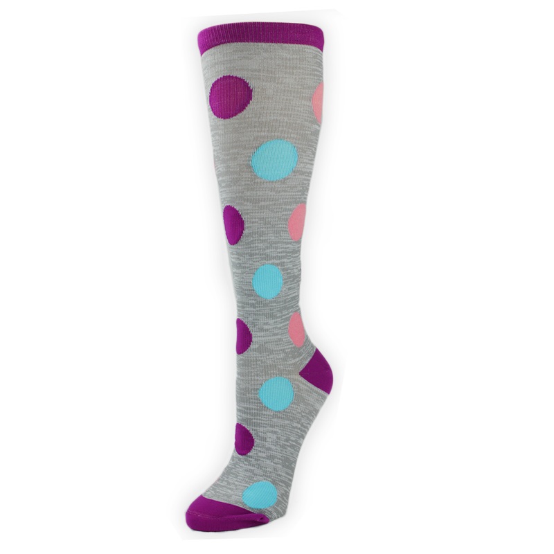 Women’s Bright Dots Compression Socks 92081