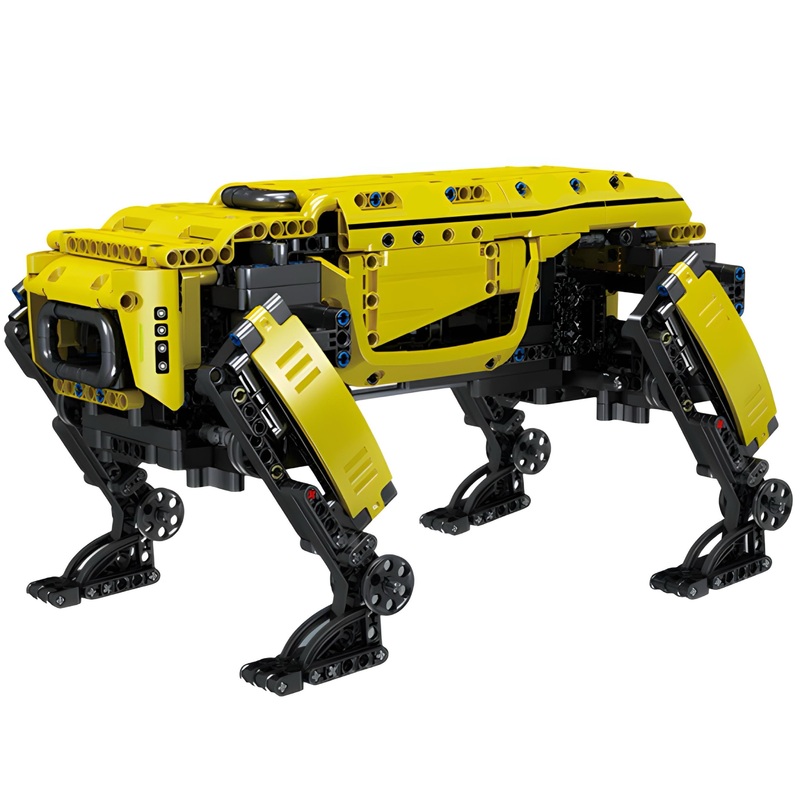 Remote Controlled 24builds Dynamics Robot Dog | 934pcs Yellow