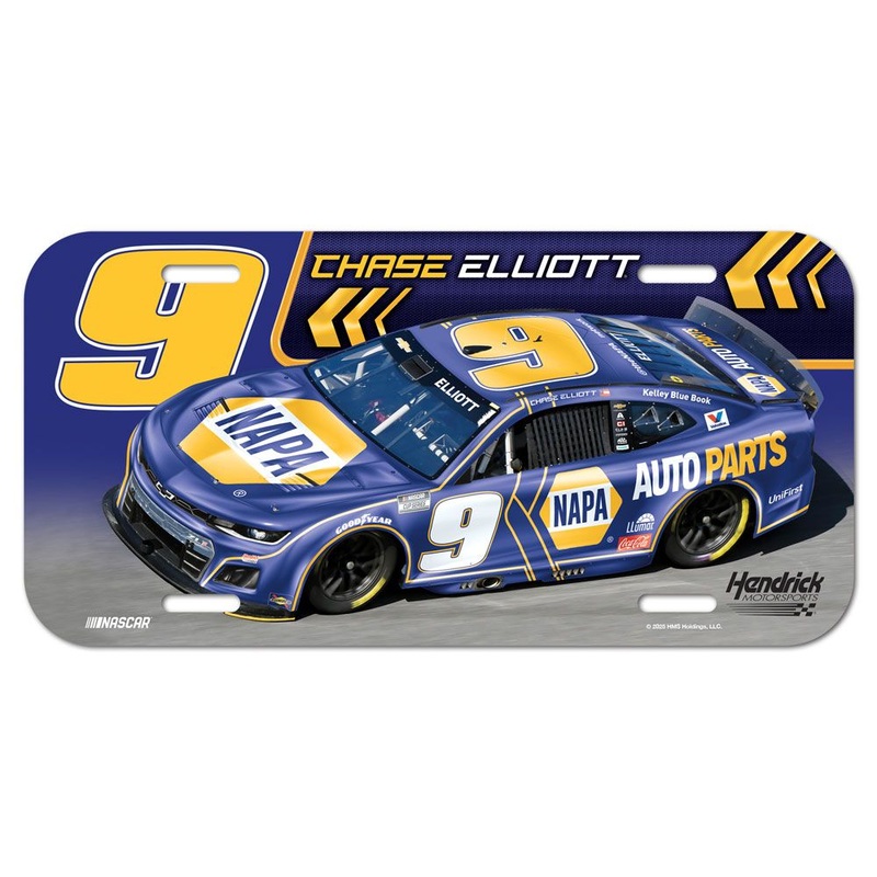 Chase Elliott 2025 NAPA Plastic Car License Plate