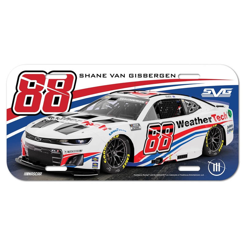 Shane van Gisbergen 2025 WeatherTech #88 Plastic Car License Plate