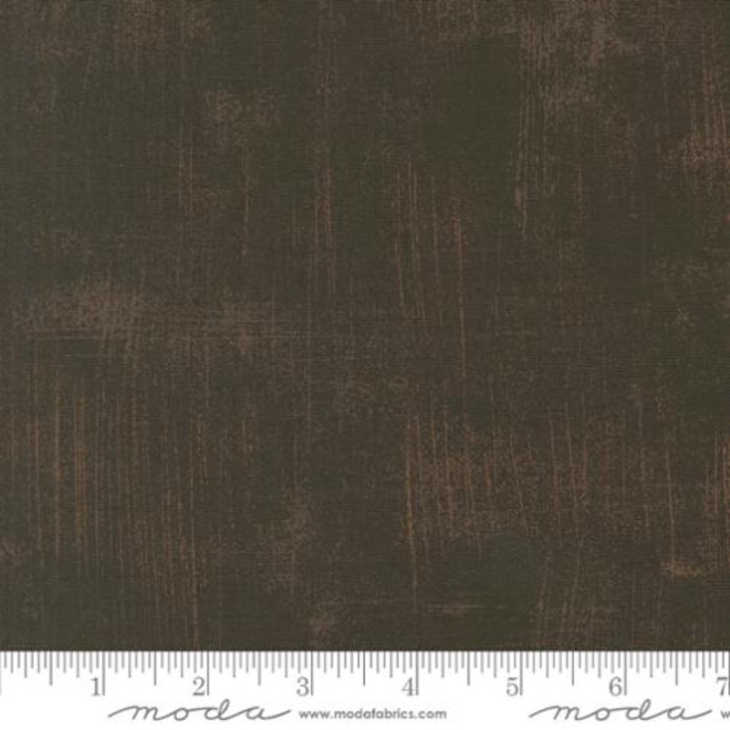 Acorn Hollow Collection Grunge Cotton Fabric 30150 Dark Brown