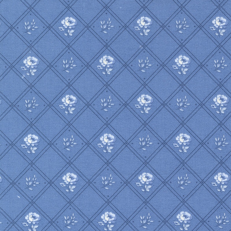 Blueberry Delight Collection Checks and Plaids Cotton Fabric 3032 Natural