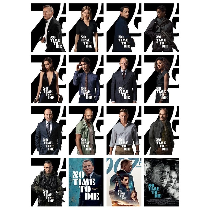 James Bond No Time To Die 16-Piece Postcard Set (Outlet Item)