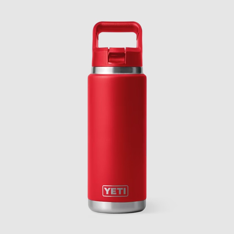 Rambler 26 oz Water Bottle with Straw Cap Rescue Red