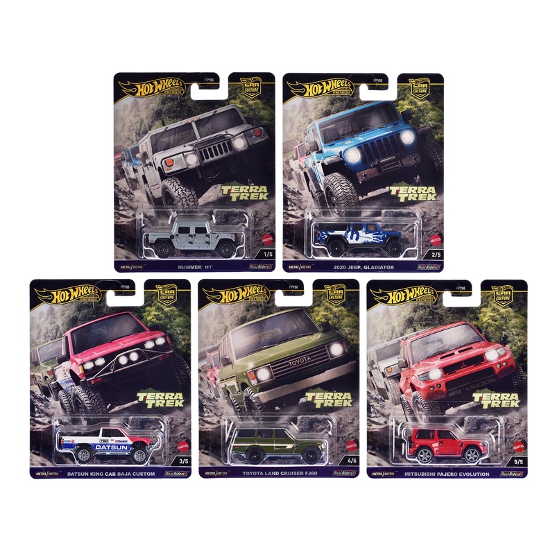 “Terra Trek” 5 piece Set “Car Culture” 2024 Series C Diecast Model Cars by Hot Wheels