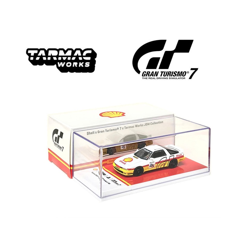 Tarmac Works 1:64 Toyota Supra 3.0GT Turbo A 1988  Shell  Gran Turismo 7  JDM Collection