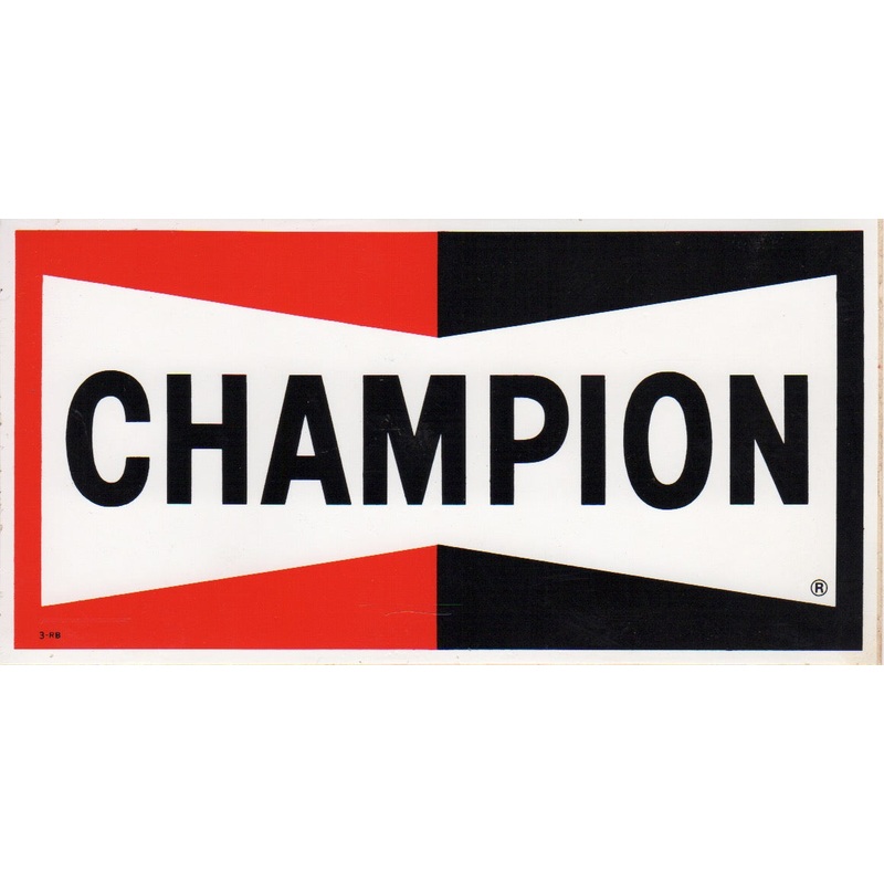Champion Spark Plucgs Sponsorship Sticker