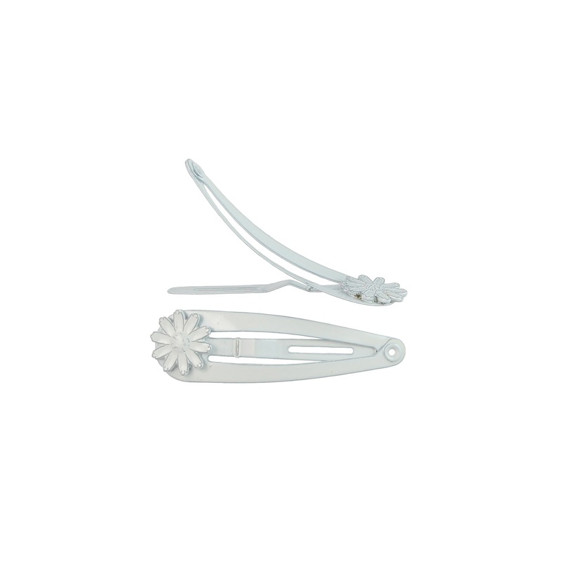 Decorative Floral Snap Clips SC1 Daisy | White 1.50 Inch