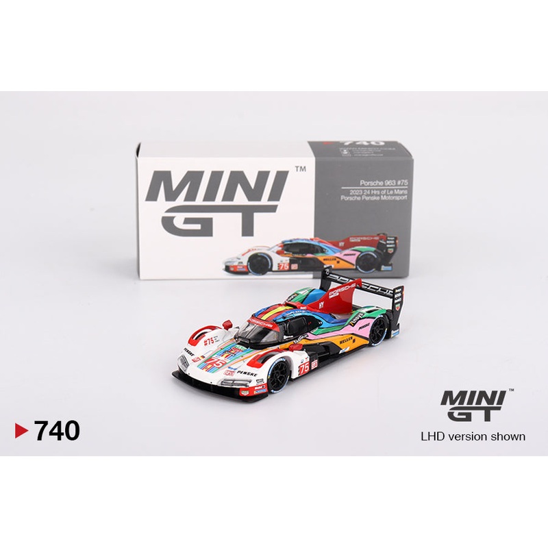 **LIMIT 2** MiniGT 1:64 Porsche 963 #75 Porsche Penske Motorsport 2023 24 Hrs of Le Mans #740