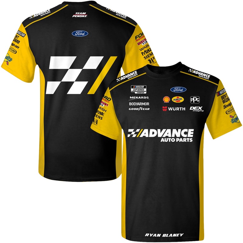 Ryan Blaney 2025 Advance Sublimated Uniform Pit Crew T-Shirt L