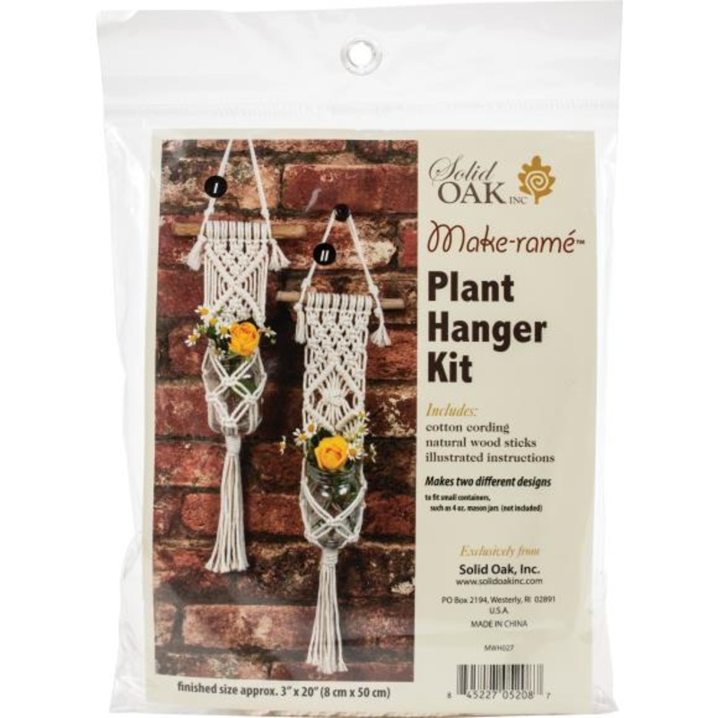 Two Minis Macrame Plant Hanger Kit MWH027