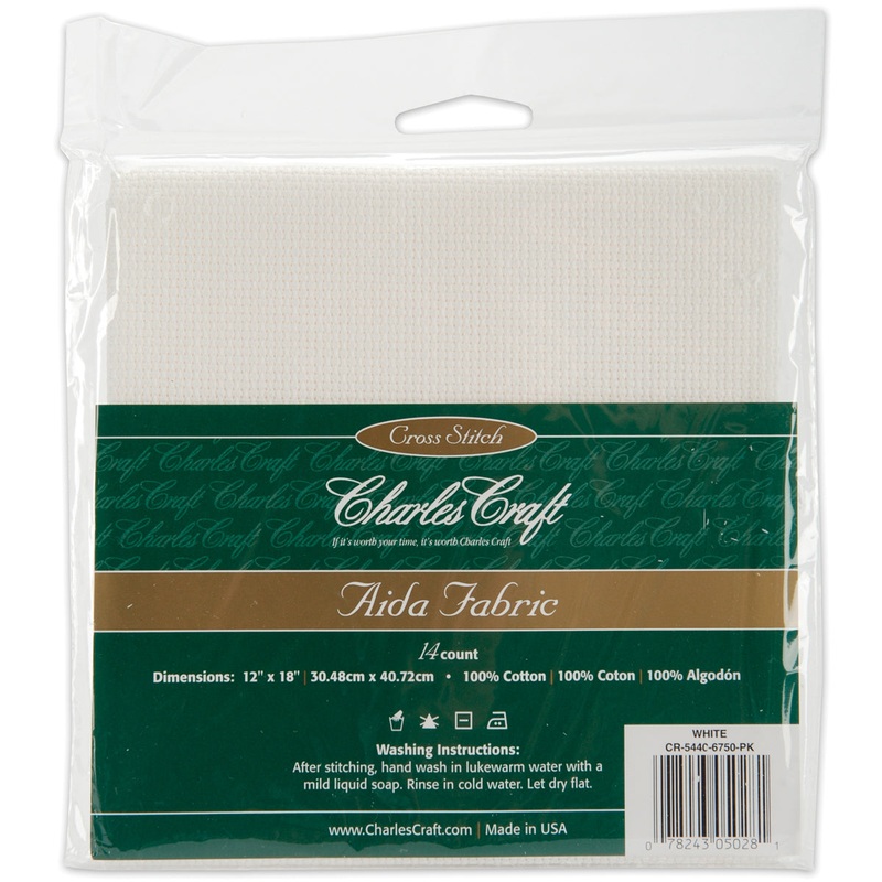 White Aida Cloth 14 Count CR-5440