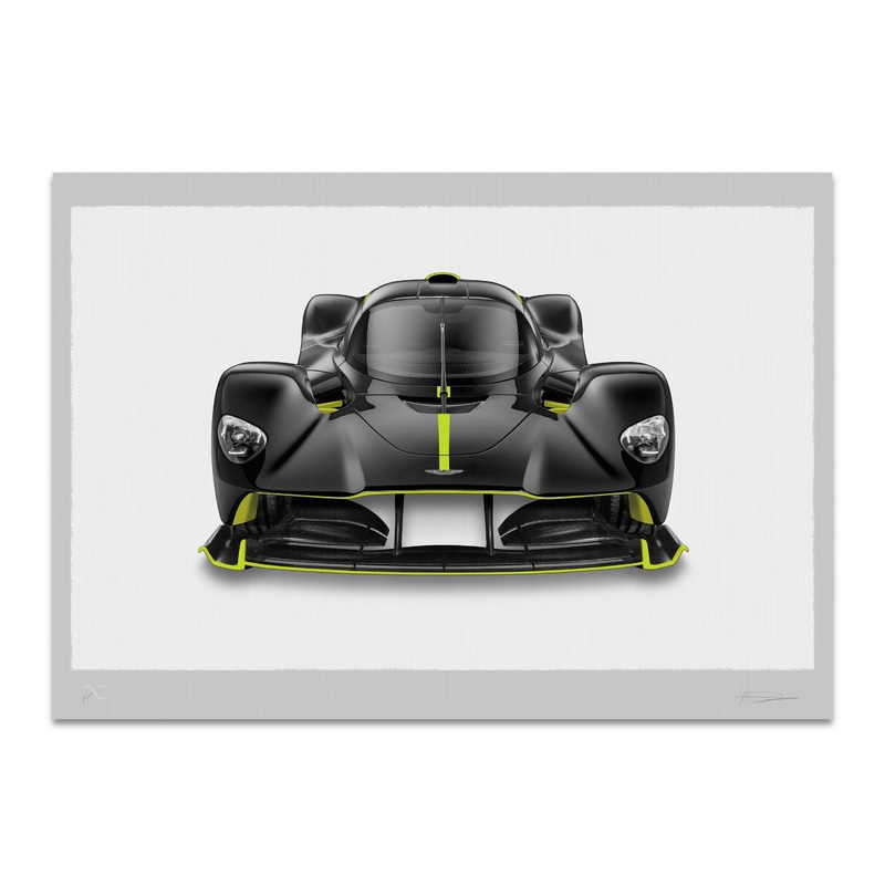 Aston Martin Valkyrie – 150cm Half Tone Flat Bed Print – Front View