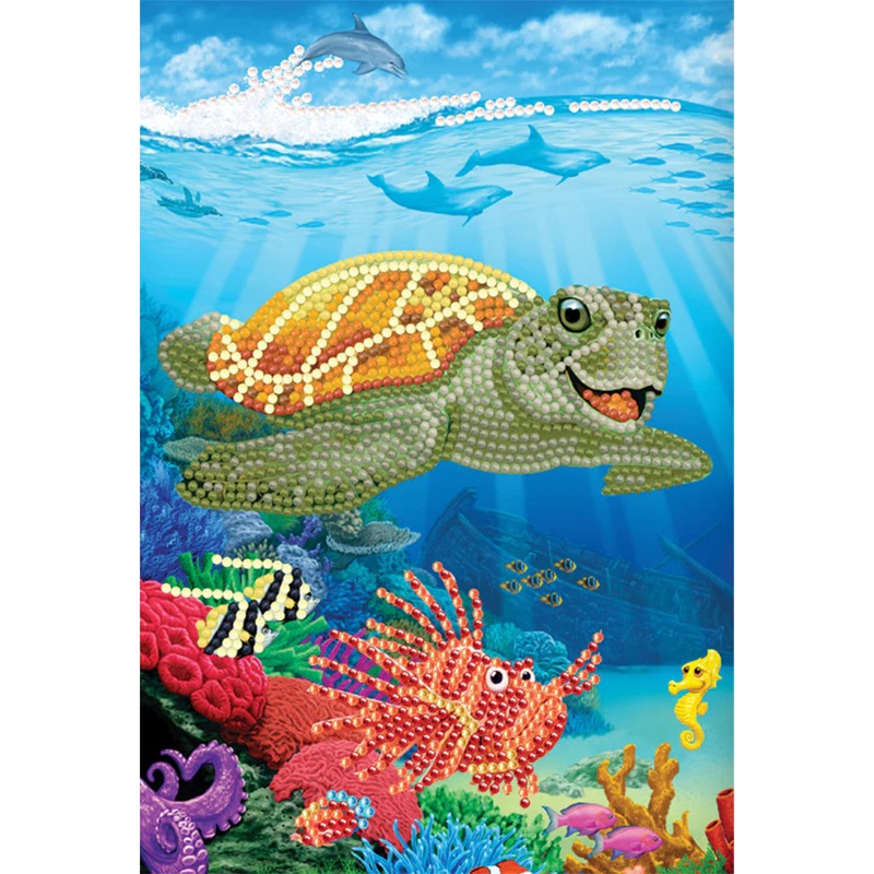 Underwater Turtle Crystal Art Notebook Kit CA-49637