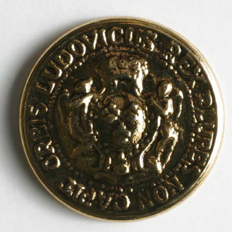 Antique Coin Gold Buttons 1866 1867 11/16 inch