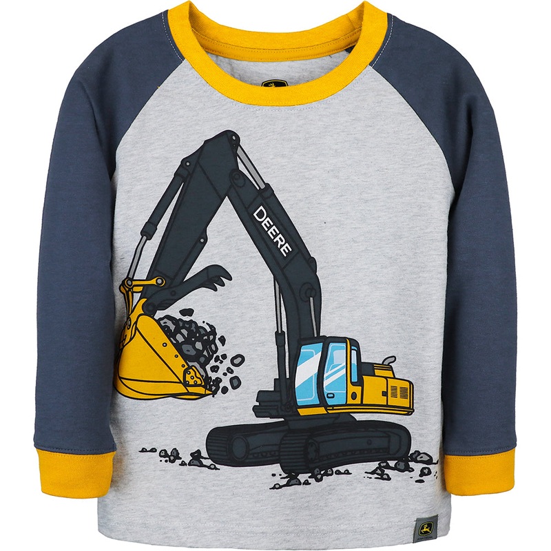 Boys’ Long-Sleeve Construction Coming & Going Tee J4T353HT 2T