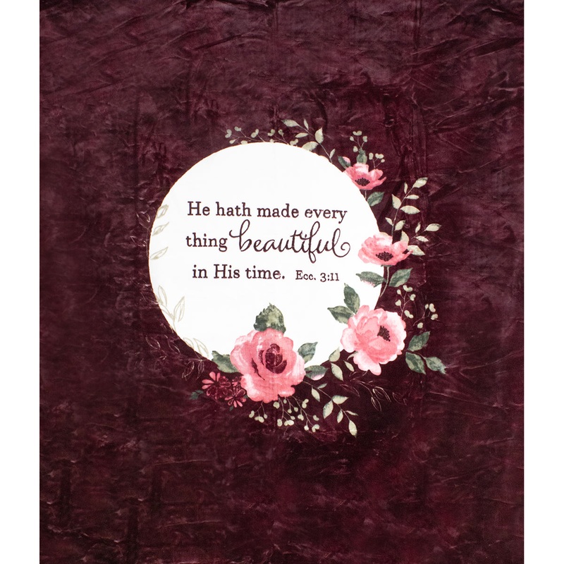 Beautiful Roses 79″ x 95″ Plush Queen-sized Blanket BLKT-1967