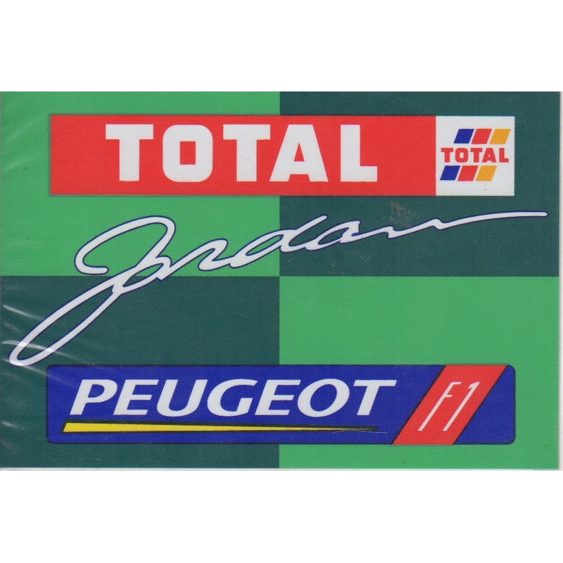 Jordan Peugeot Total F1 Team Sticker