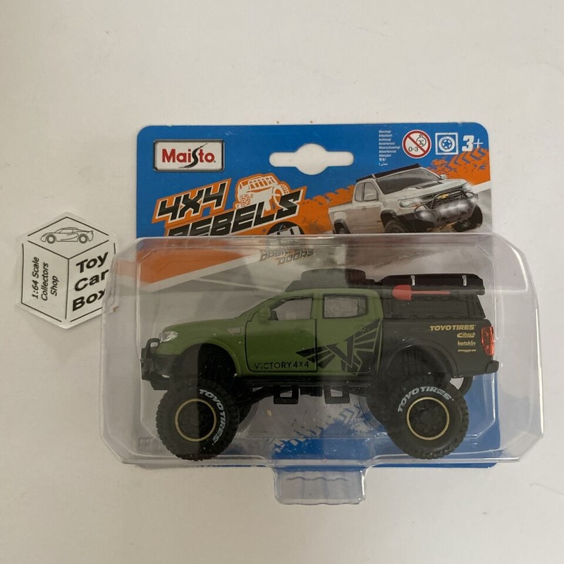 MAISTO – 2019 Ford Ranger (4×4 Rebels 4.5 – Approx 1:43 – Green Victory) F05