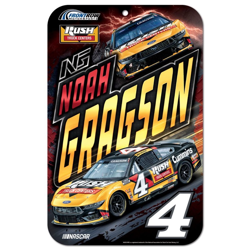 Noah Gragson 2025 Rush Truck Centers #4 11×17 Plastic Sign
