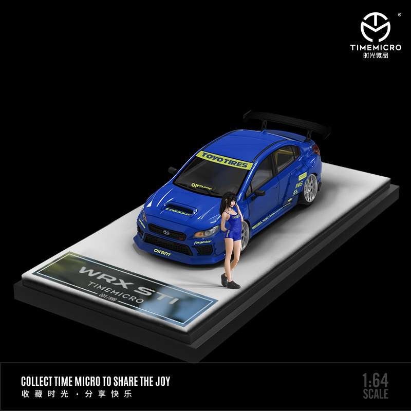 Time Micro 1:64 Subaru WRX STI – Rally Blue With Figure