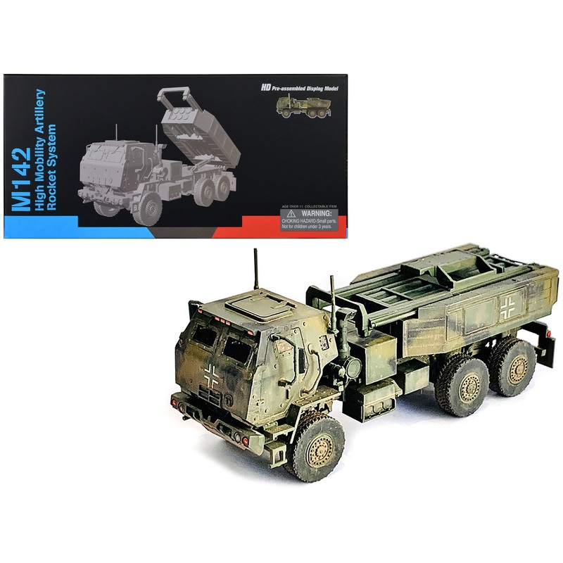 Ukraine M142 High Mobility Artillery Rocket System (HIMARS) Green Camouflage “NEO Dragon Armor” Series 1/72 Plastic Model by Dragon Models