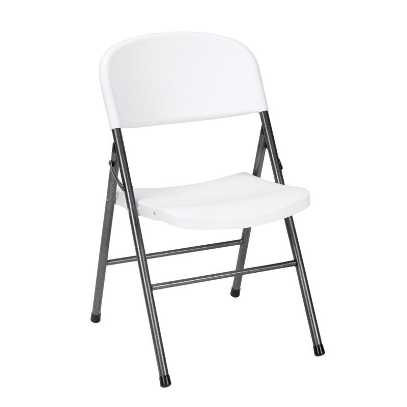 White Molded Resin Folding Chair 14-867-WSP4S