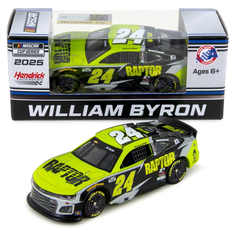 William Byron Raptor 1:64 Standard 2025 Diecast Car – On The Track This Weekend
