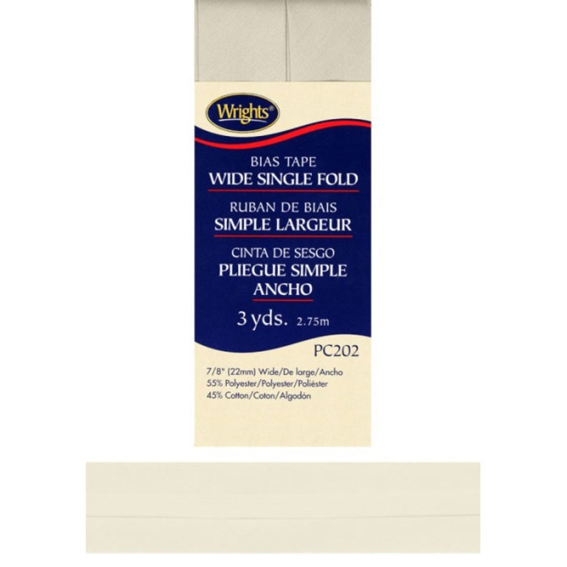 Bias Tape Wide Single Fold 117202 0028 – Oyster