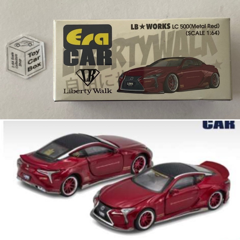 ERA CAR – Lexus LC500 Liberty Walk LB Works (1:64 Scale – Red – Boxed) K00g