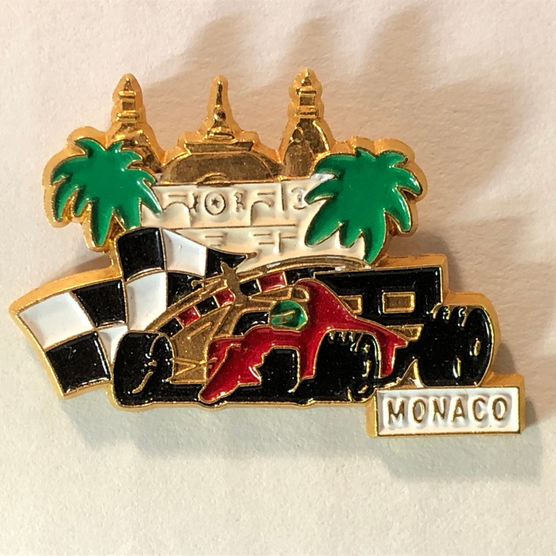 F1 Monaco Grand Prix Vintage Lapel Pin