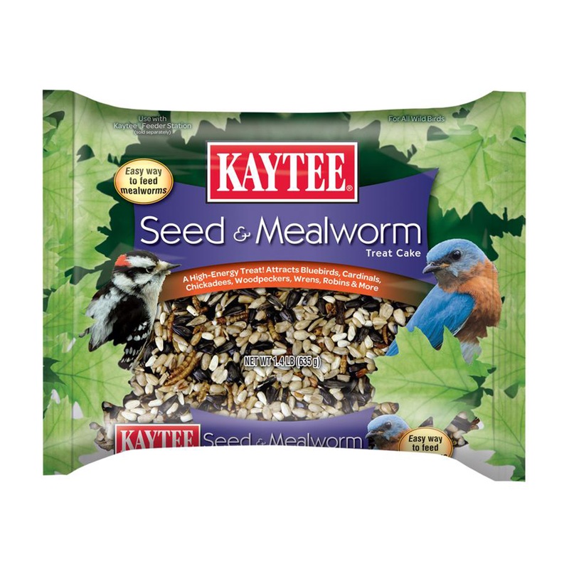 Assorted Species Seed & Mealworm Treat Cake 100528690