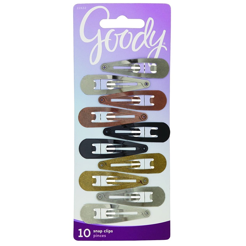 Classics Contour Hair Snap Clips 22622 10-count