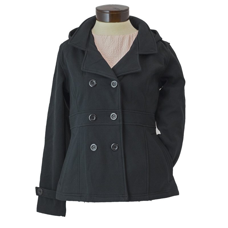 Women’s Double Breast Coat WM1822 Black Small