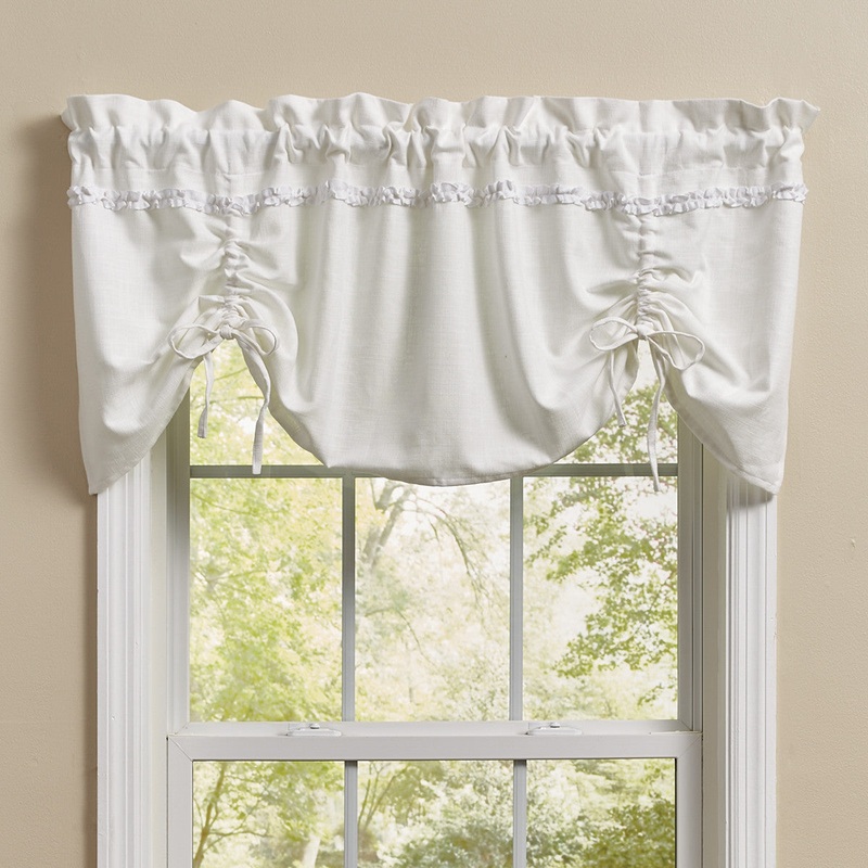 Colette Farmhouse Curtains 4946 Farmhouse Valance 60×20 in