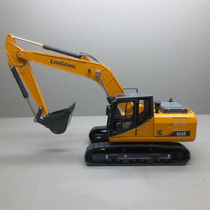 1 35 Diecast Liugong 922e Excavator Engineering Crawler Machinery Model(Yellow/Gold) Gold