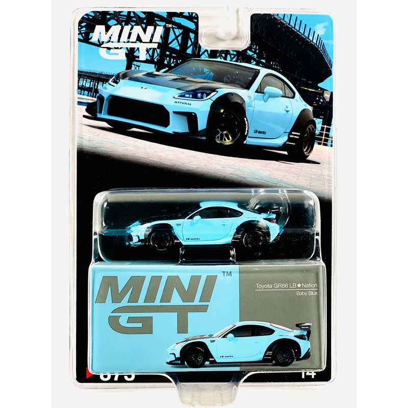 Mini GT Mijo Exclusive Toyota GR86 LB-Nation Baby Blue #873
