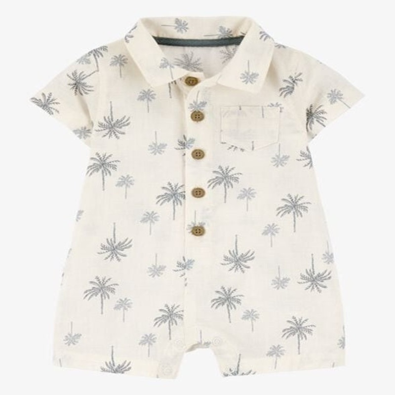 Baby Palm Tree Cotton Romper 1S471210-969 NB