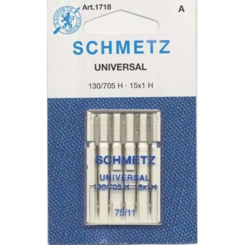 Universal Needles for Sewing Machines 1718 pack of 5