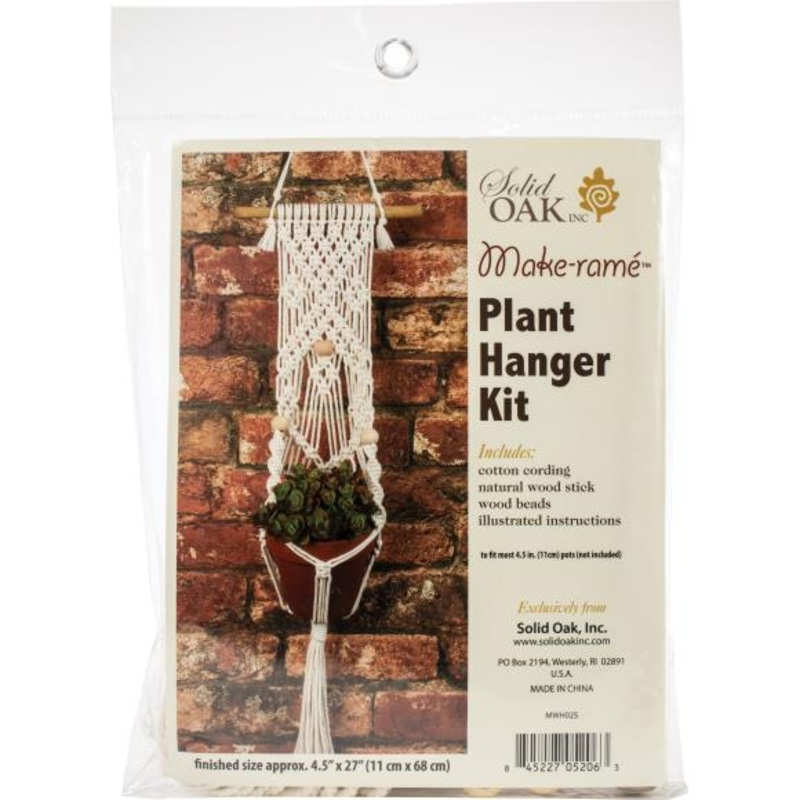 Three Beads Macrame Plant Hanger Kit MWH025