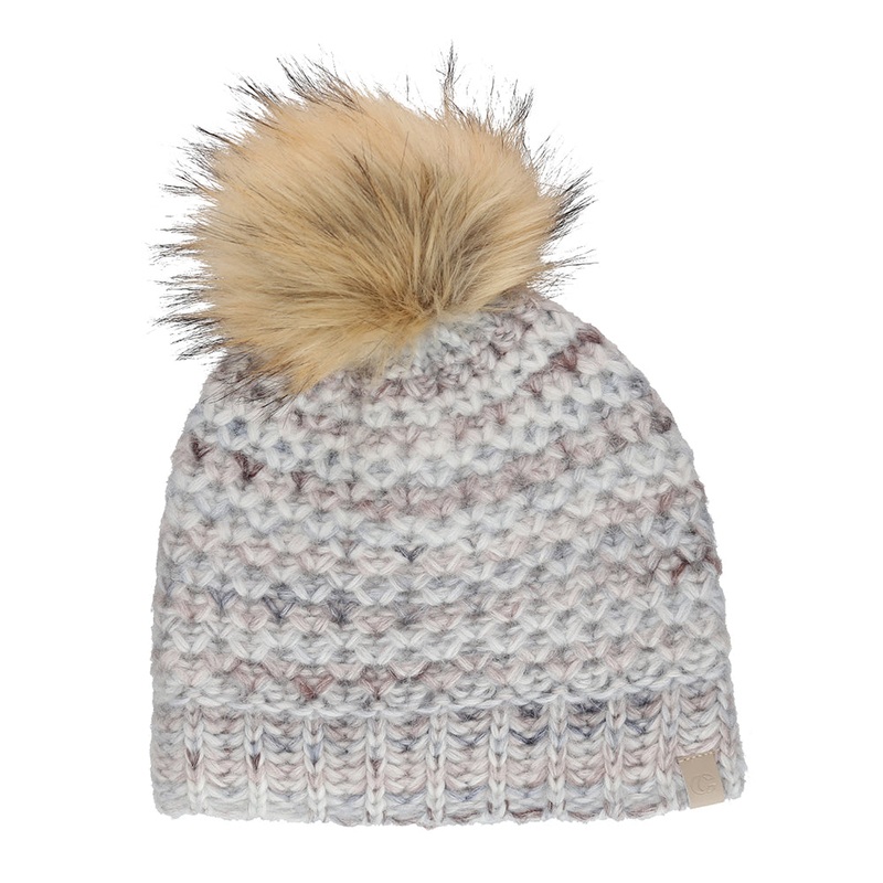 Women’s Laila Pom Beanie 232598 Light Gray
