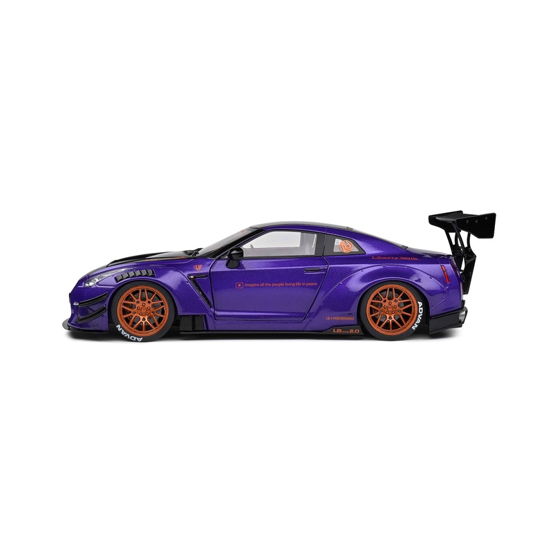 Solido – Liberty Walk Nissan GT-R (R35) V2.0 (Purple) 1:18 Scale Model Car