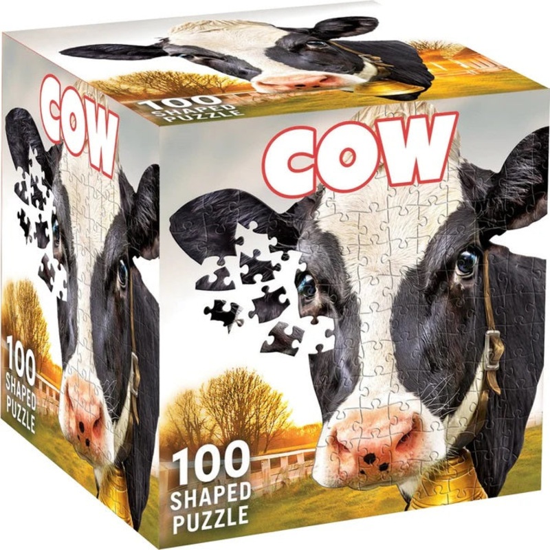 Cow 100 Piece Shaped Jigsaw Puzzle 12469