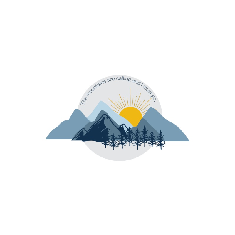 The Mountains Are Calling Sticker S013
