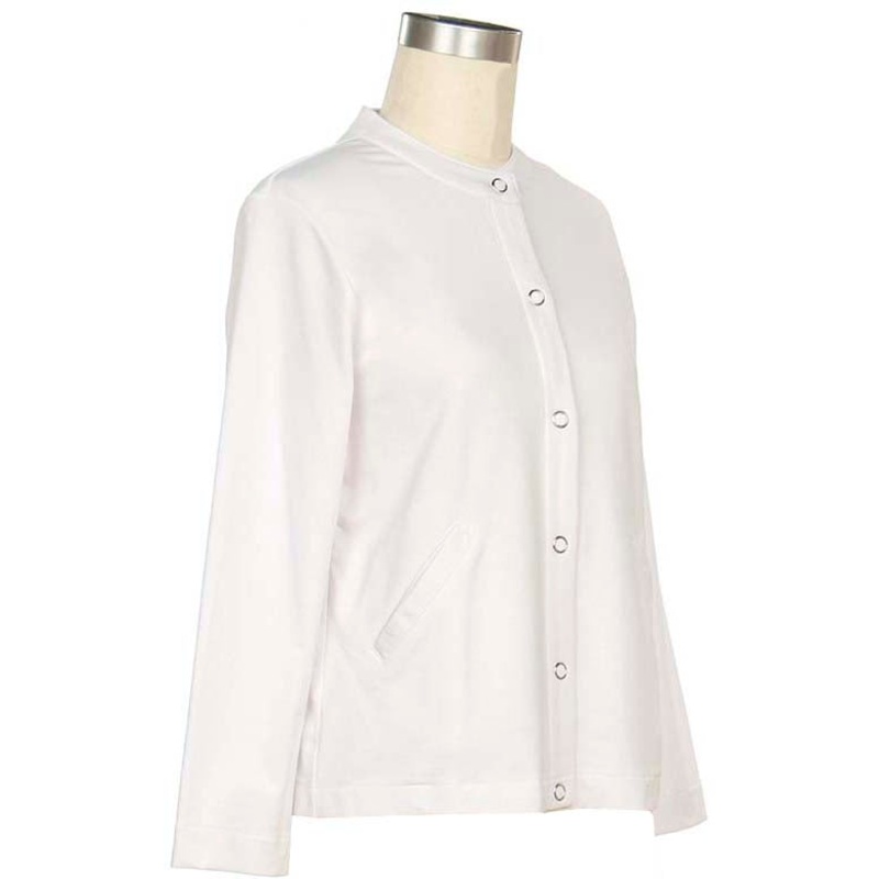 Women’s Long-Sleeve Meridith French Terry Jacket 8523 White Small